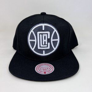 Mitchell & Ness LA Clippers NBA Snapback Hat Black White